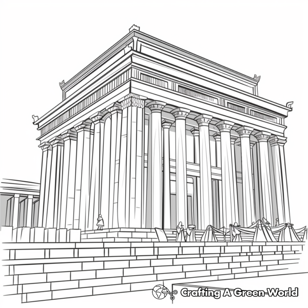 Temple of Solomon Coloring Pages 1