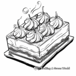 Tempting Tiramisu Cake Coloring Pages 3