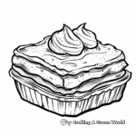 Tempting Tiramisu Cake Coloring Pages 4