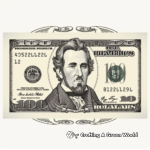 Ten Dollar Bill Historical Figure Coloring Pages 4