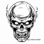 Terrifying Alien Skull Coloring Pages 2