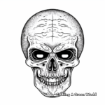 Terrifying Alien Skull Coloring Pages 3