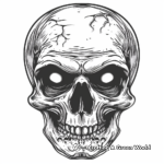 Terrifying Alien Skull Coloring Pages 4