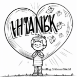 Thankful Heart Gratitude Coloring Pages 2