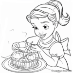 Thanksgiving Disney Princess Fall Coloring Pages 1