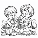 Thanksgiving Harvest Coloring Pages 1
