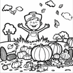 Thanksgiving Harvest Coloring Pages 2