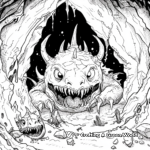 The Dark Dungeon: Monsters Coloring Pages 1