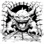 The Dark Dungeon: Monsters Coloring Pages 2