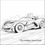 The Dark Knight Batmobile Coloring Pages 1