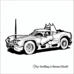 The Dark Knight Batmobile Coloring Pages 3