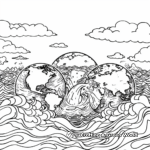 The Forming of Land and Sea Coloring Pages 3
