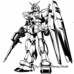 The Heroic Gundam F91 Coloring Pages 1