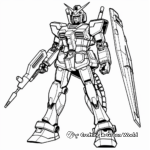 The Heroic Gundam F91 Coloring Pages 2