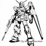 The Heroic Gundam F91 Coloring Pages 3