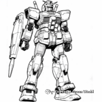 The Heroic Gundam F91 Coloring Pages 4