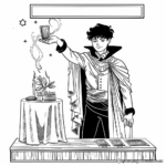 The Magician Tarot Card Coloring Pages 1