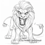 The Nemean lion Greek Mythology Coloring Pages 1