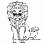 The Nemean lion Greek Mythology Coloring Pages 2