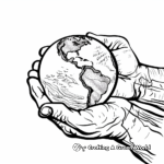 The Universe in God's Hands Coloring Pages 1