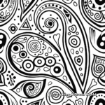 Therapeutic Paisley Coloring Pages with Quotes 3