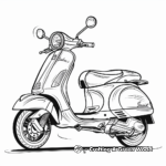 Three-Wheeled Scooter Coloring Pages 2