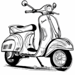 Three-Wheeled Scooter Coloring Pages 4