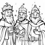 Three Wise Men Journey Coloring Pages 3