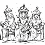 Three Wise Men Journey Coloring Pages 4