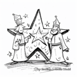 Three Wise Men Star Coloring Pages 3