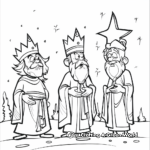 Three Wise Men Star Coloring Pages 4