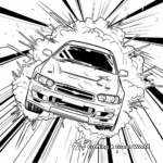 Thrilling Fast and Furious Stunt Scenes Coloring Pages 2