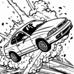 Thrilling Fast and Furious Stunt Scenes Coloring Pages 4