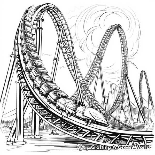 Roller Coaster Coloring Pages Free Printable Roller Coaster Coloring Pages Free Printable