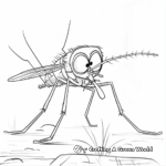 Tiny yet Mighty: Mosquito Coloring Pages 2