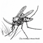 Tiny yet Mighty: Mosquito Coloring Pages 3