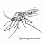 Tiny yet Mighty: Mosquito Coloring Pages 4