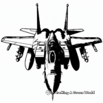 Top Gun Aircraft Silhouette Coloring Pages 2
