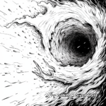 Tornado Close Up: Eye of the Storm Coloring Pages 1