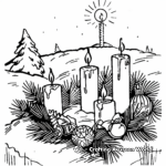 Traditional Advent Wreath Coloring Pages 4