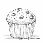 Traditional Blueberry Muffin Coloring Pages 3
