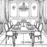 Traditional Dining Room Design Coloring Pages 2