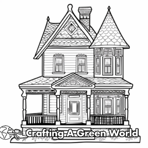 Doll House Coloring Pages - Free &amp; Printable!