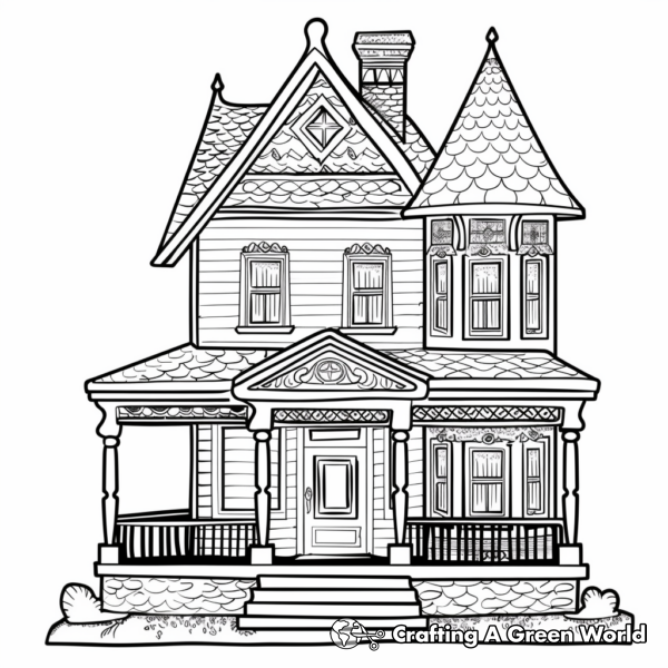 Doll House Coloring Pages - Free &amp; Printable!