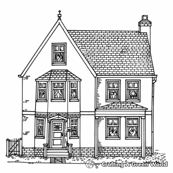 Doll House Coloring Pages - Free &amp; Printable!