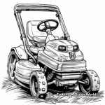 Traditional Lawn Mower Coloring Pages 1