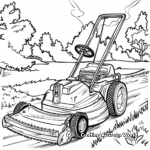 Traditional Lawn Mower Coloring Pages 2