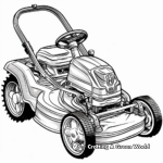 Traditional Lawn Mower Coloring Pages 3