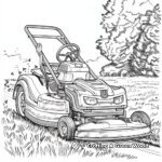 Traditional Lawn Mower Coloring Pages 4