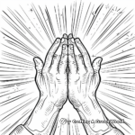 Traditional Praying Hands Coloring Pages 1
